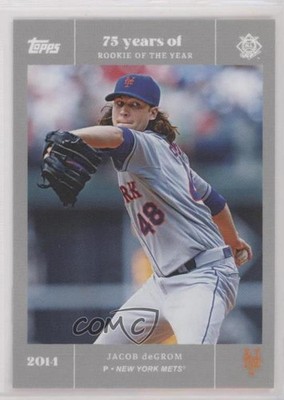 2022 MLB Rookie of the Year 75th Anniversary Platinum 6/75 Jacob deGrom #45 he0