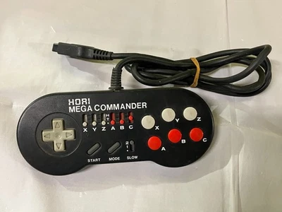 Hori Mega Commander Controller Sega Mega Drive Genesis 6 Button Japan Tested J45 - Image 1 of 4