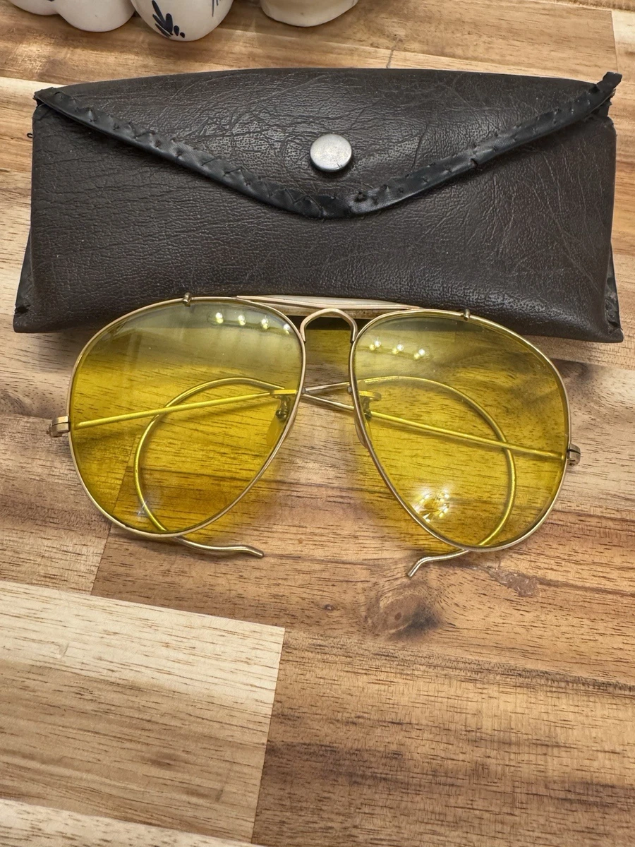 希少・極美品　レイバン　サングラス アビエーター ヴィンテージ イエローB&L Ray-Ban Yellow Original Vintage Sunglasses for sale | eBay