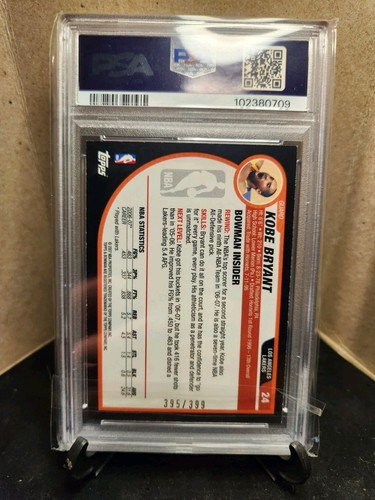 2007-08 Bowman Kobe Bryant Bronze PSA 8 #/399 / New Slab! - Bild 2 von 3