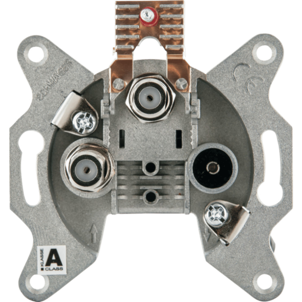Schwaiger DSE652 011 zwei SAT-ZF Anschlsse 2 dB SAT Einzeldose 38877254 6090₽