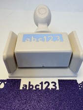 Martha Stewart Edge Punch Paper Craft abc123 Border Edger School Card Making