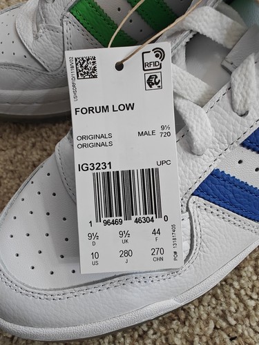 Adidas Originals Forum 84 Low "Multi Color" Herrenschuhe US Größe 10 - Bild 8 von 9