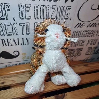 Ganz Katze Kätzchen adoptiert ein Haustier Webkinz neu mit Etikett gestreifte Gasse Ingwer Stofftier mit Etikett 6 Zoll