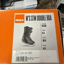 ThirtyTwo W's STW Double Boa, SkiBoots, Black, Size 6, NEW