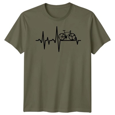 Fahrrad Herzschlag Radsport Sport Herren T-Shirt Enthusiast Tee