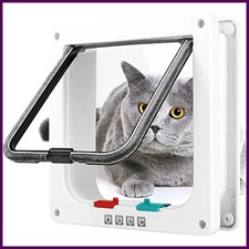 1pcs Pet Door Cat Door Two-Way Access Glass Acrylic Board for Cat and Dog House