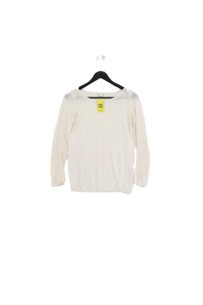 Haut Brodé Club Monaco Femme - Taille XS - Gris - Manches Courtes - Occasion