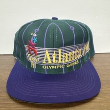 Vintage Atlanta 1996 Olympic Games Snapback Hat Cap OSFA The Game NOS