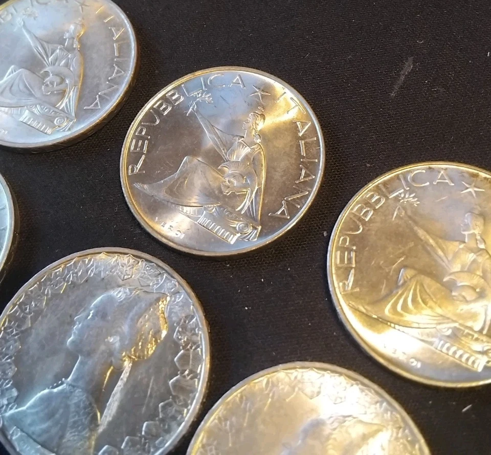 🔥LOTTO 10 MONETE 500 LIRE🔥CARAVELLE DANTE CENTENARIO🔥ARGENTO🔥ANNI MISTI🔥 - Immagine 2 di 4