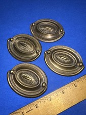 4 Vintage Drop Handle Drawer/Door Cabinet Pulls Elegant Design! 2.5 inch Hole