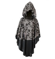 Halloween Cape Shadow Mit Kapuze Grau 152 - 164