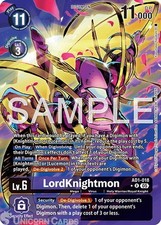 AD1-018 LordKnightmon : Rare Foil Alternative Art : AD01: Advanced Booster Digim