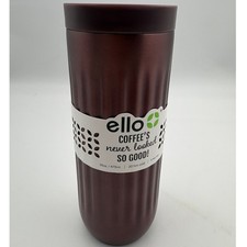 Ello Vera Travel Mug Vacuum Insulated Stainless Steel Mocha 16oz New