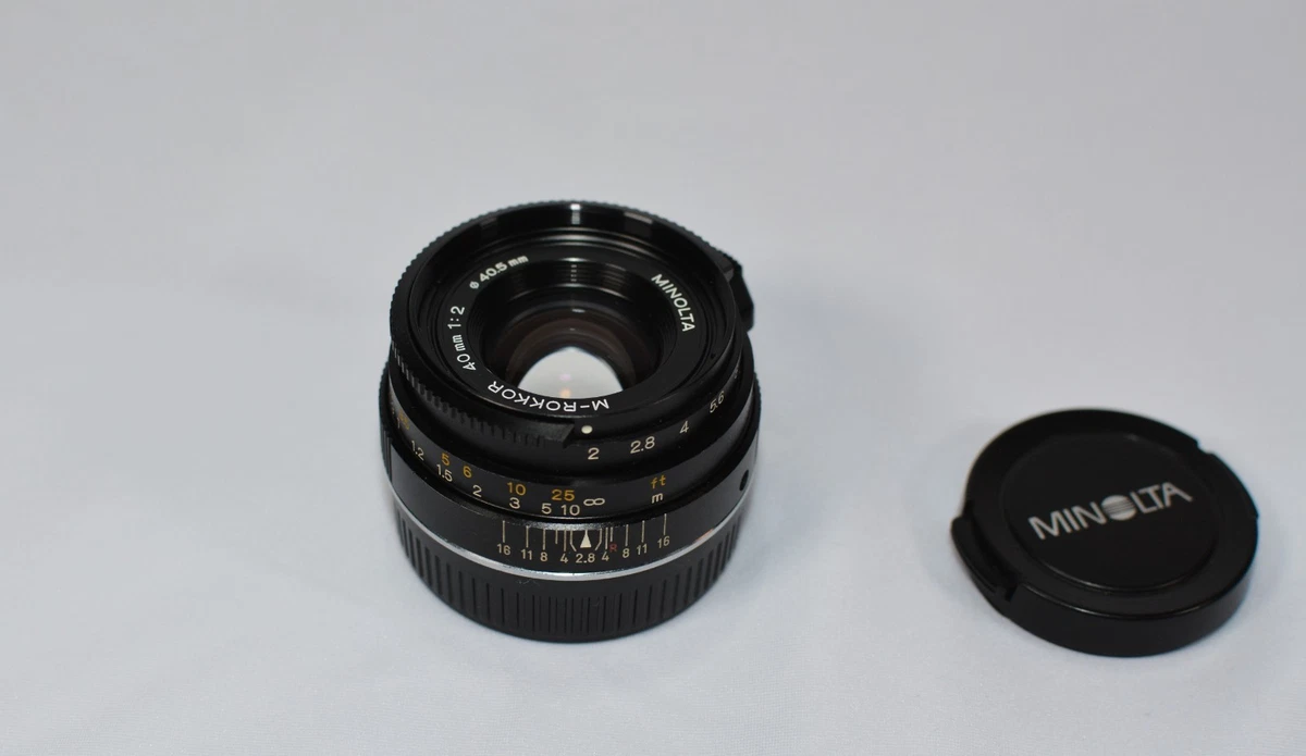 Minolta M Rokkor 40mm F2 for sale - eBay