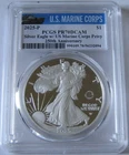 2025-P PCGS PR70 PROOF AMERICAN SILVER EAGLE COIN ~w/U.S. Marine Corps Privy ~