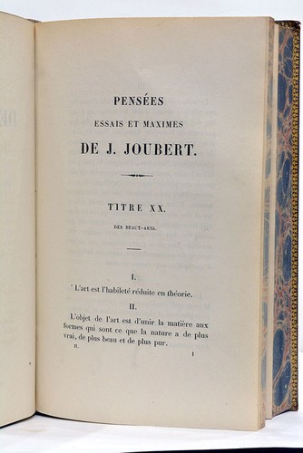 JOUBERT (J.). Thoughts, Essays, Maxims and Correspondence. Collected and put 1850 - Picture 7 of 9