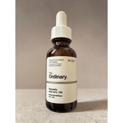The Ordinary Authentic Mandelic Acid 10%+HA Gentle Facial Exfoliating Serum 1 oz