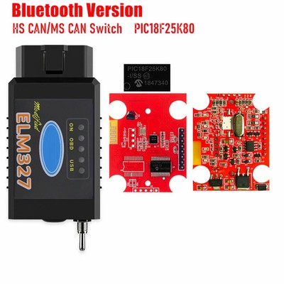 With Switch Code Scanner OBD2 Bluetooth Elm327 WIFI for Ford Forscan Diagnostic 