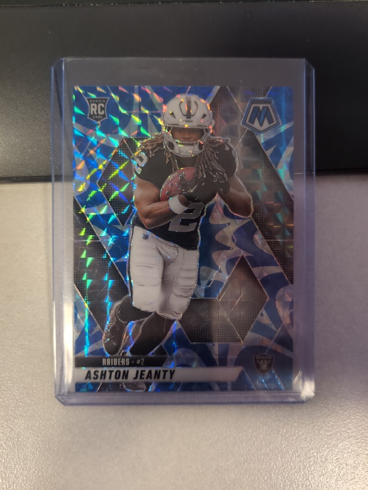 2025 Mosaic Ashton Jeanty Reactive Blue Mosaic Prizm #345