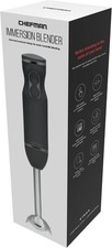 Image of Chefman Immersion Hand Blender 800W 2-Speed Stainless Steel Blades Black