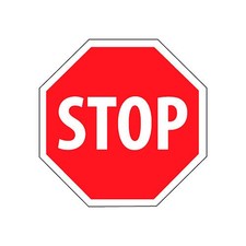 National Marker Company SS3R NMC SS3R Security Stop Sign - Stop