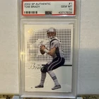 New ListingUpper Deck 2002 SP Authentic Tom Brady #1 New England Patriots PSA 10