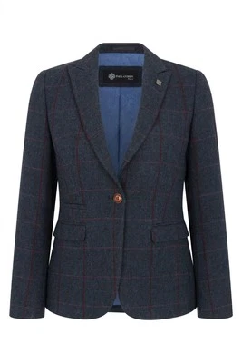 Paul Andrew Damen Fischgräten Tweed-Blazer Geschneidert Smart Freizeit Formell - Bild 1 von 4