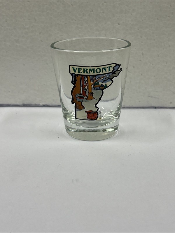 Vtg. Vermont Shot Glass #22 Stamp