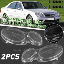 Links+Rechts Scheinwerferglas Streuscheibe Linse F&uuml;r Mercedes W211 02-08 Klar