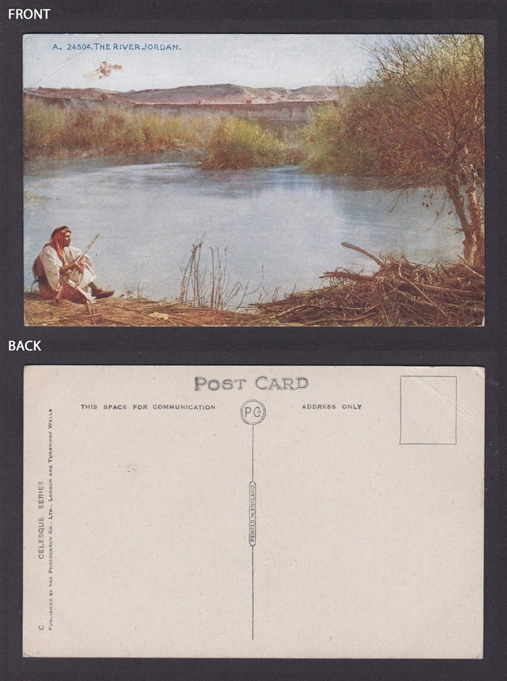 Vintage postcard, Judaica, The Holy Land, The River Jordan eBay