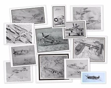 Aviation Art Folding Note Cards—Aviation Art 12 Card Set