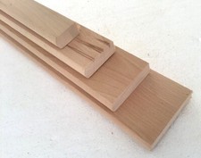 Beech Solid Hardwood Nosing D Round Moulding 20mm Thick Various Sizes Craft Sill