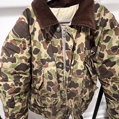 Vintage Insulated LL Bean Duck Camo Hunting Jacket Xl Vintage Insulated LL Bean Duck Camo Hunting Jacket Xl