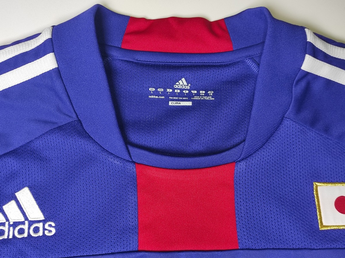 JAPAN NATIONAL TEAM 2010-11 HOME SHIRT ADIDAS P40198 SOCCER JAPAN NATIONAL TEAM 2010-11 HOME SHIRT ADIDAS P40198 SOCCER