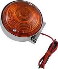 K&S DOT Compliant Chrome Turn Signal w/Amber Lens (25-5035)