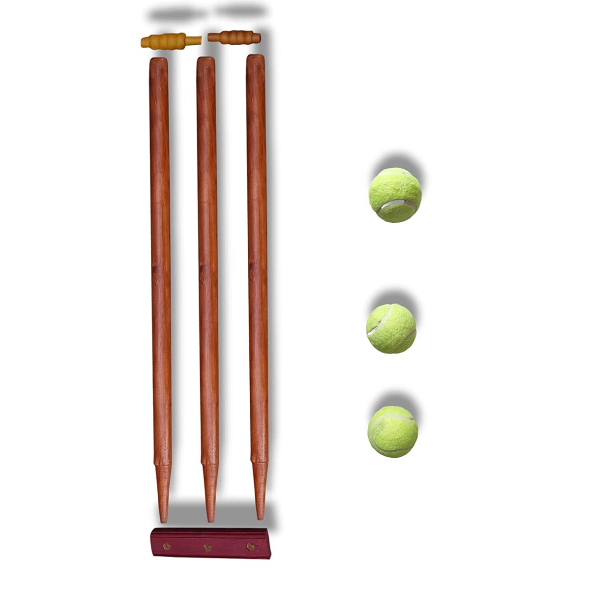 Pack De 3 Balles De Cricket Poids Lourd - Tennis Ball, Neuves Sous Emballage