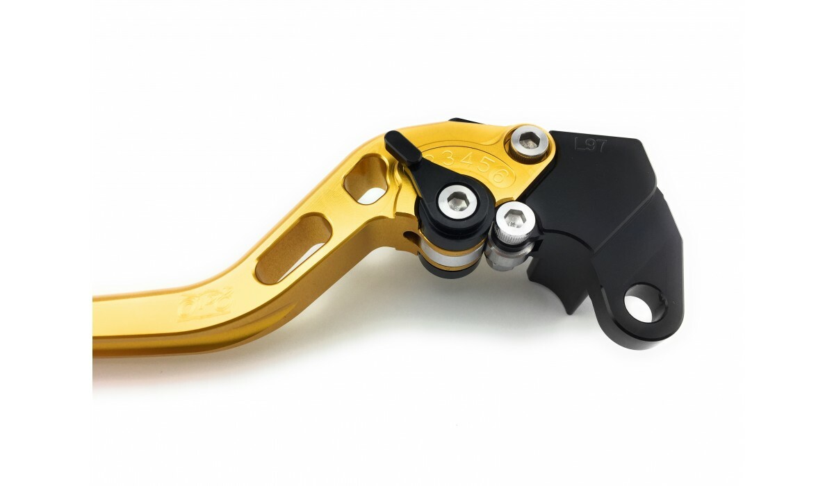 Levier de frein BUELL BLAST or réglable à commande ergonomique CNC - 4