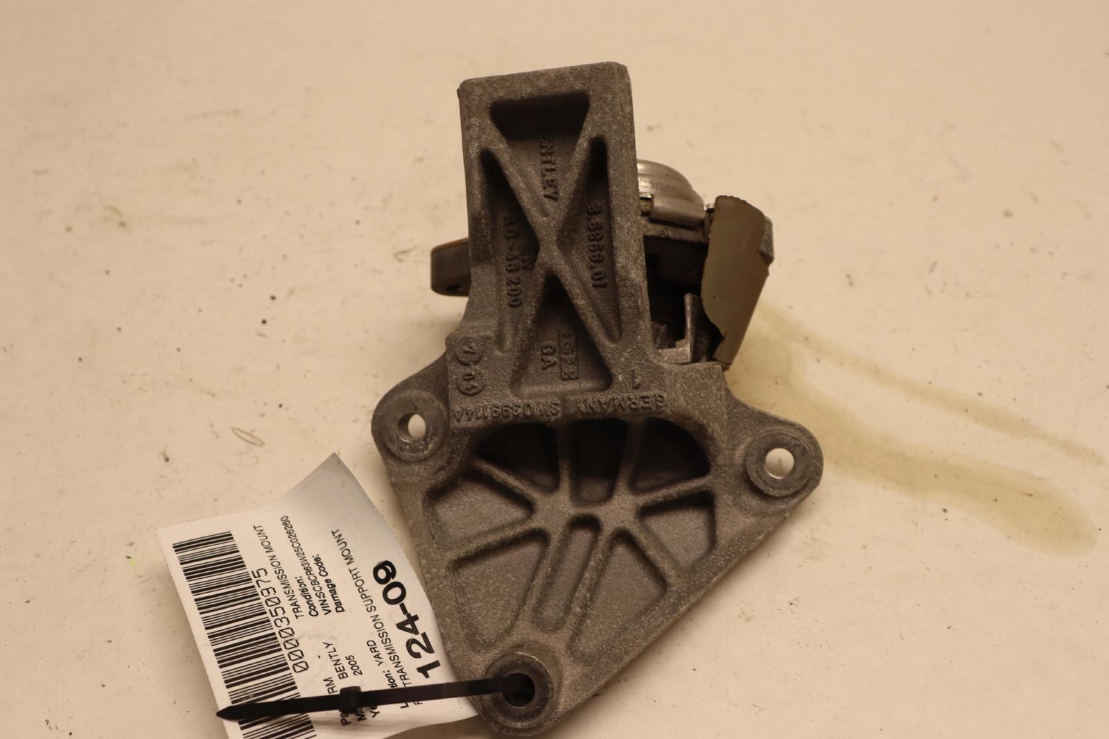 2003-2012 BENTLEY CONTINENTAL GT RIGHT TRANSMISSION SUPPORT MOUNT W/ BRACKET OEM