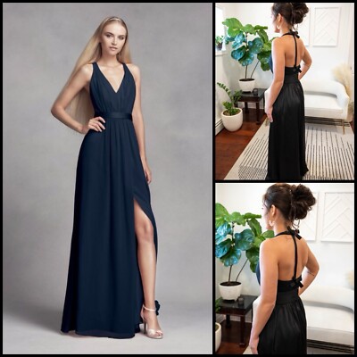 pearl halter neck dress Pearl Halter Neck Bead Maxi Dress main image 1