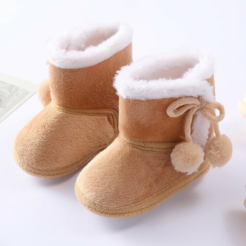 Baby Mädchen Junge Schneestiefel Winterschuhe Säugling Kleinkind Neugeborenes Krippe Schuhe - Bild 22 von 26