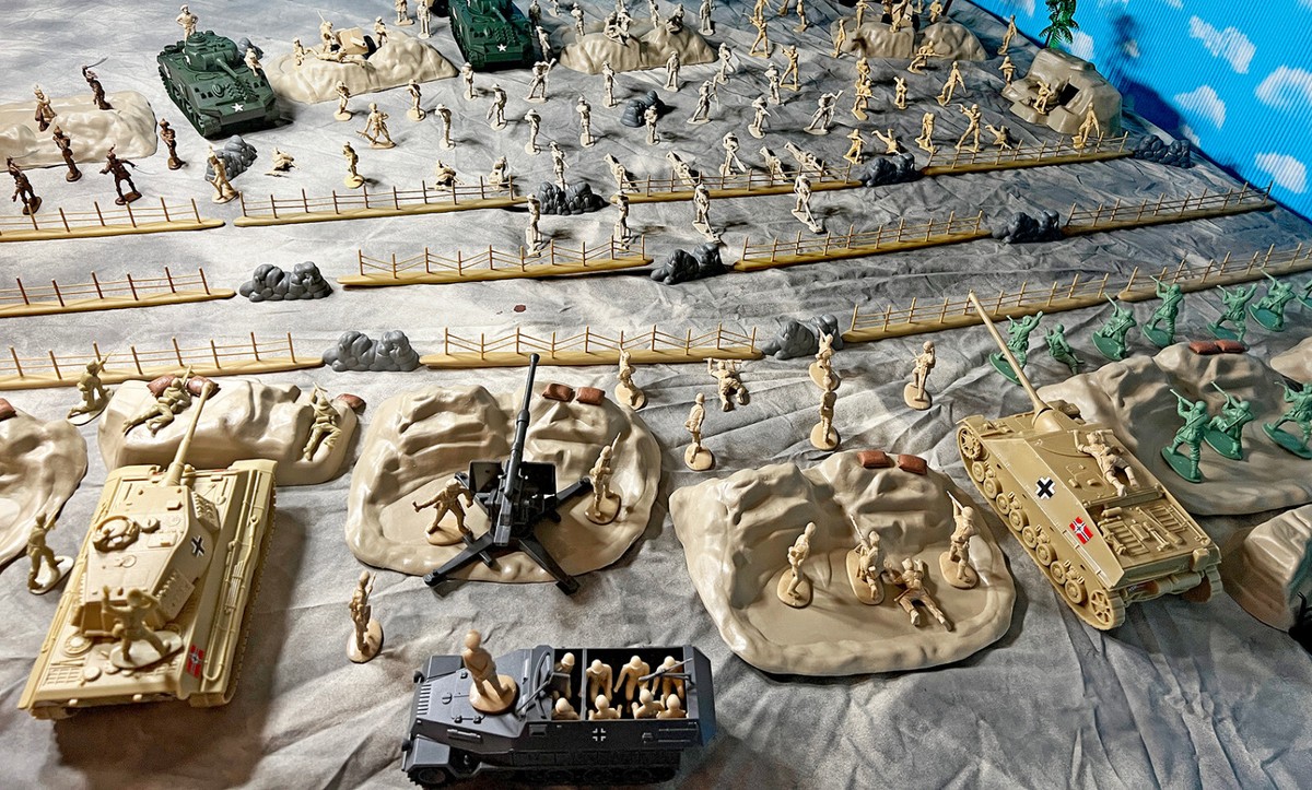 WWII North Africa Campaign Playset - 54mm plastic toy soldiers | eBay