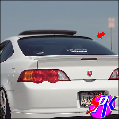 Alerón O Spoiler De Techo Trasero Para Jaguar X-Type 2001-2008 - Modelo SPK 244R, Poliuretano Flexible, Color Negro Mate Sin Pintar