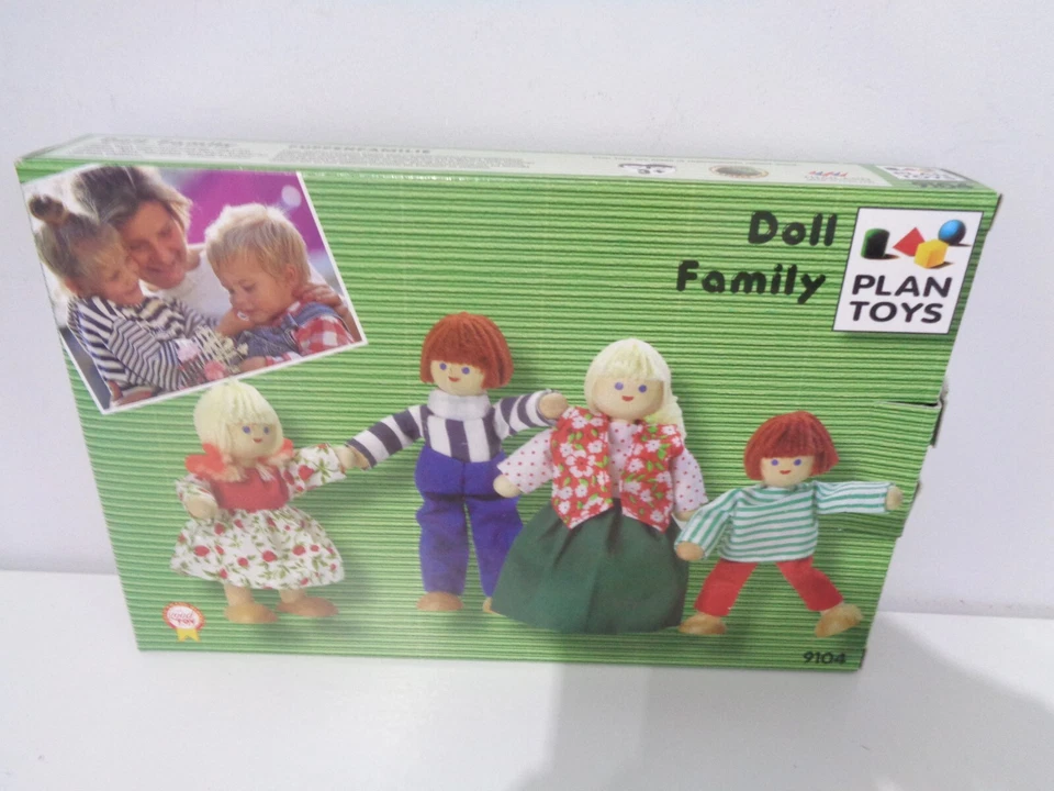 Vintage John Crane Wooden Peg Family Boxed Set + extra Dolls + furniture - Image 2 of 4