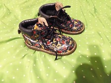 Dr. Martens Toddler boots patent leather Multi colors Made in England used