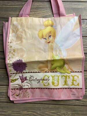 Disney Pink Tinker Bell Outrageously Cute Shopping Tote Bag  display picture 1