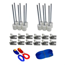 12 Weave Pole pegs with 24" Spacer, 12 Jump Cups & 2 Clickers Dog Agility Equip.