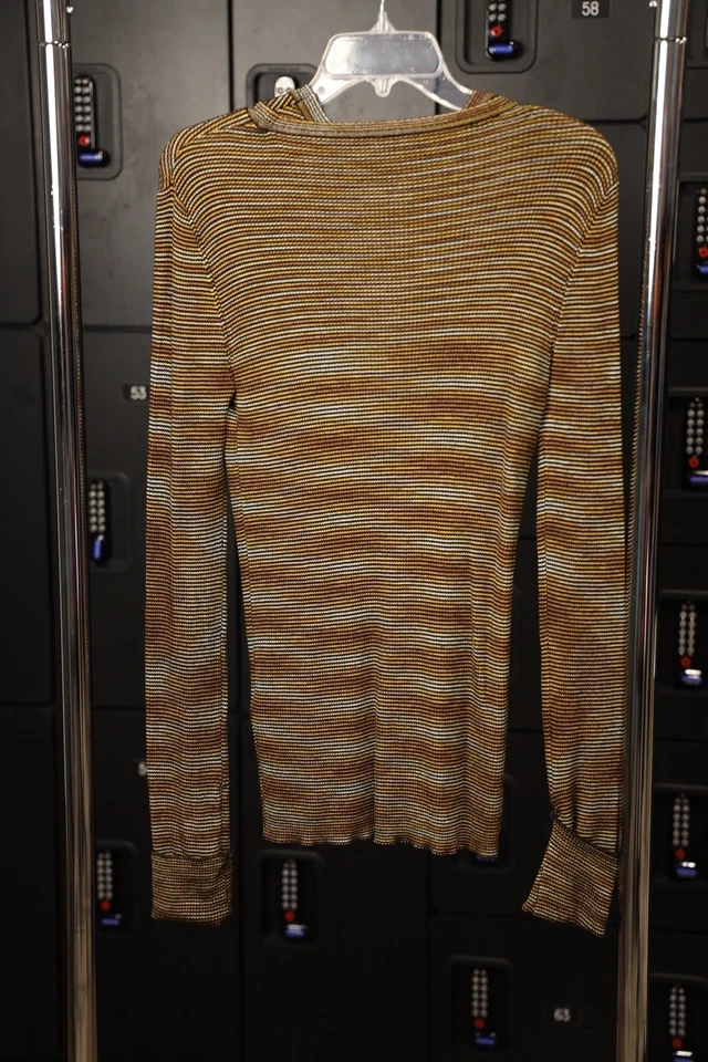 MISSONI Bronce Dorado Negro Conjunto de Suéter Tejido 2 Piezas Talla 10 Lana Viscosa Italia Foto 2 de 4