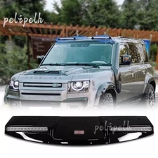 Fits Land Rover Defender Roof Light Bar Pod Front Spoiler With DRL Led Light
