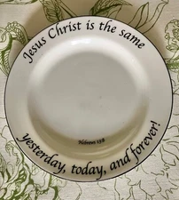 Feed on the Word Collection Bread & Butter Plate 6 1/4"Hebrews 13:8
